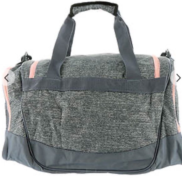 Adidas | Defender II Duffle Bag | Medium Size Grey + Pink | NWOT - Picture 3 of 8